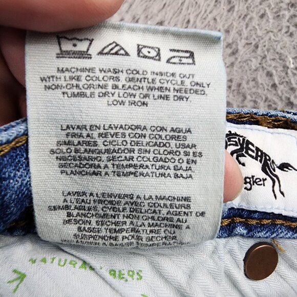 Wrangler Jeans Womens 32 Tall Medium Wash Stretch High Rise Trouser *GUC* - Picture 14 of 15